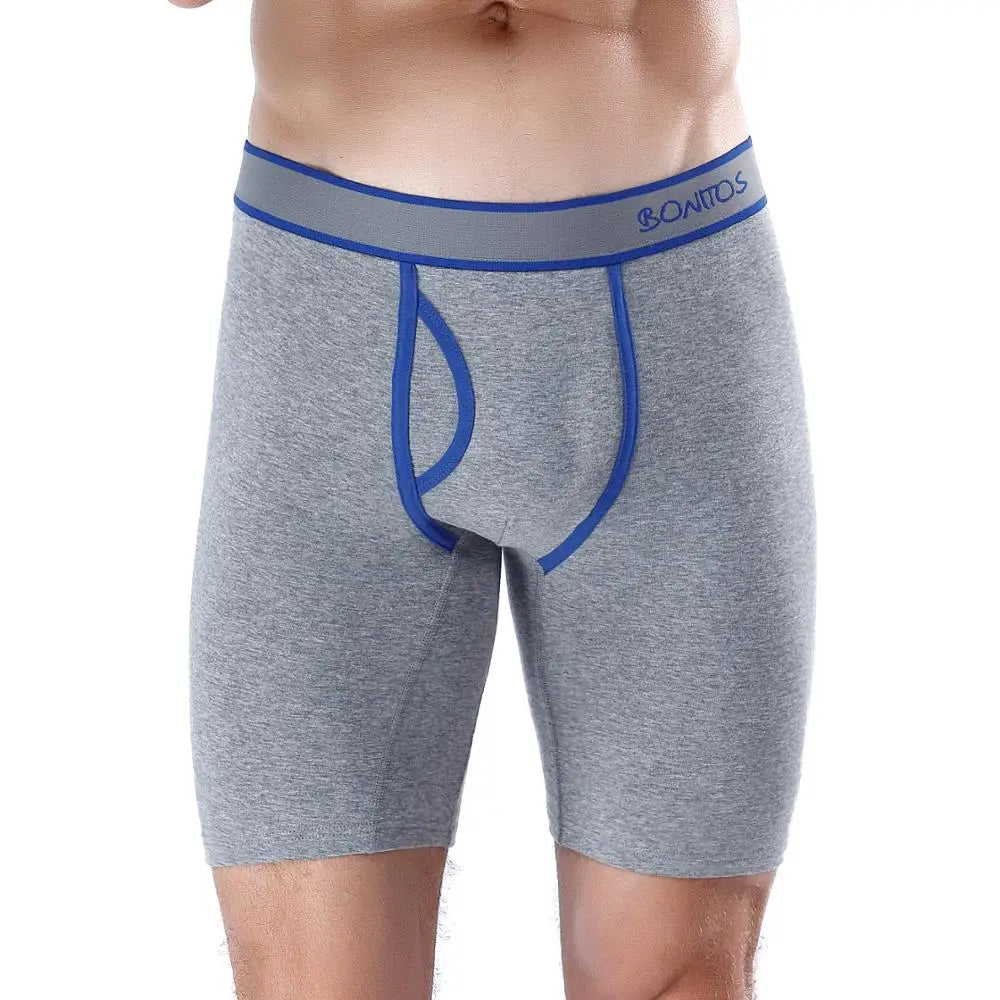 Men’s long cotton boxer shorts, high-quality comfort