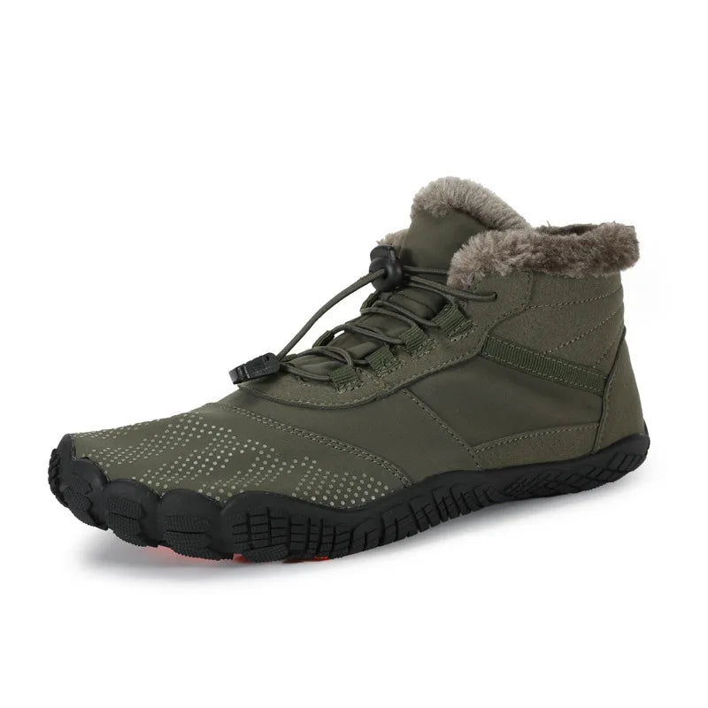 Winter Snow Boots – Warm Fur Lined, Non-Slip Barefoot Style