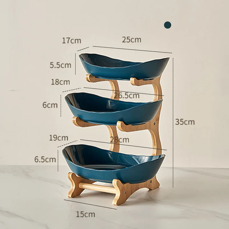 Modern plastic dessert stand for fruits, candy, and treats