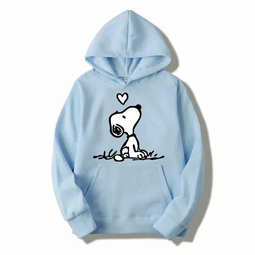 Unisex Snoopy cartoon hoodie for spring/autumn