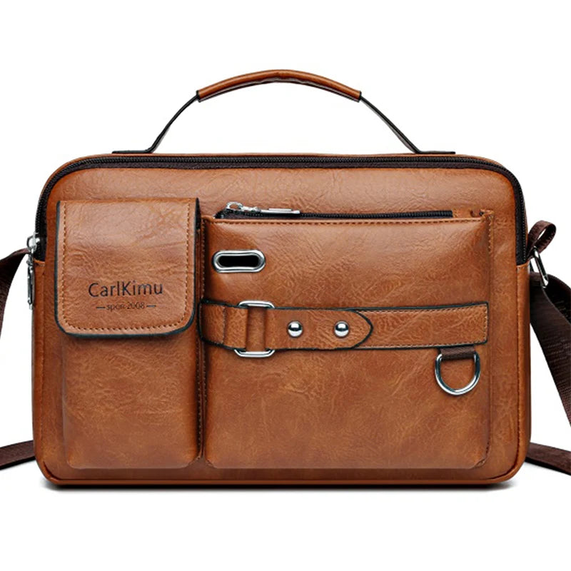 Large-capacity laptop briefcase for office, travel, or school