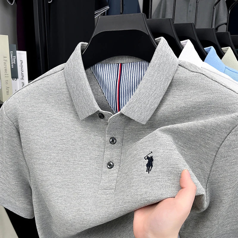 Men’s 100% cotton short sleeve polo shirt