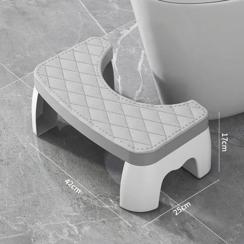 Ergonomic toilet foot stool for kids, adults, seniors, and pregnant women