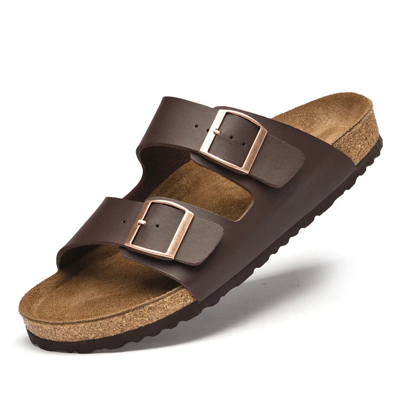 Flat anti-skid designer sandals for comfort