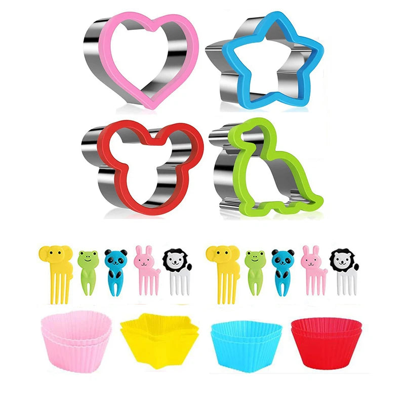 Creative food cutter set for kids’ snacks