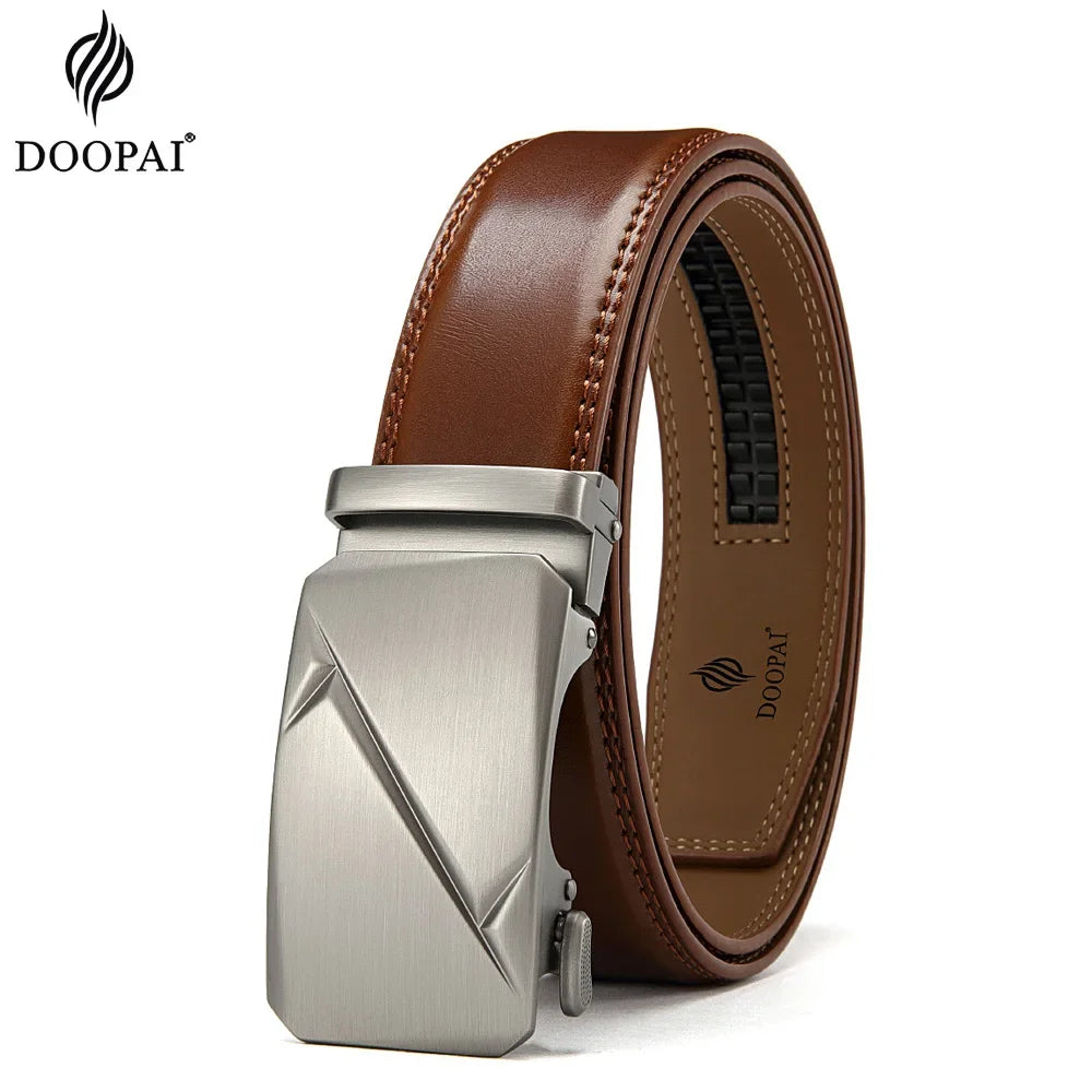 Premium designer-style leather belt for men