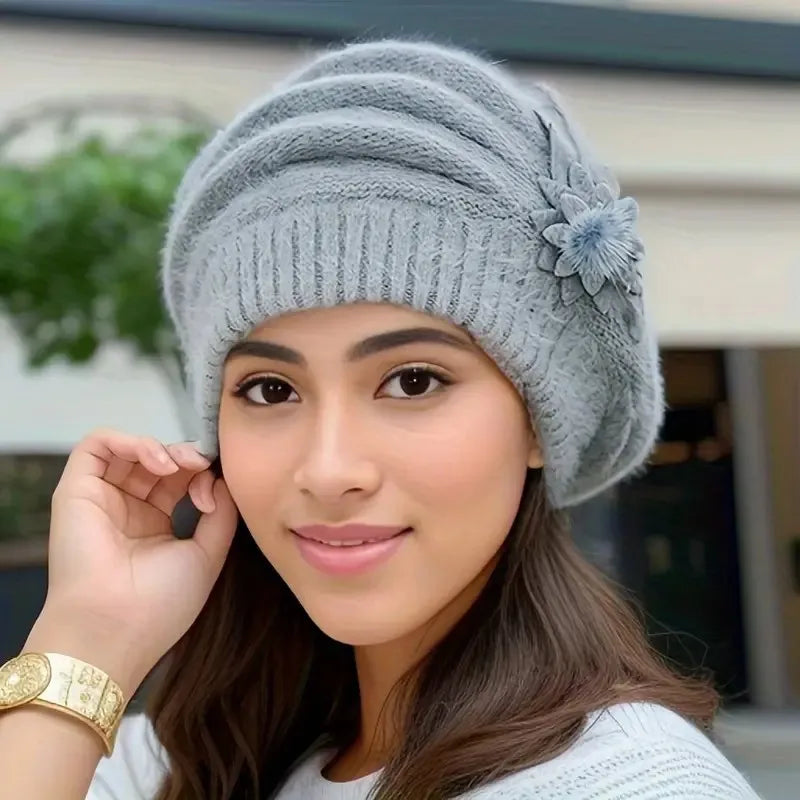 Classic Knit Beret – Stylish Warm Hat for Women