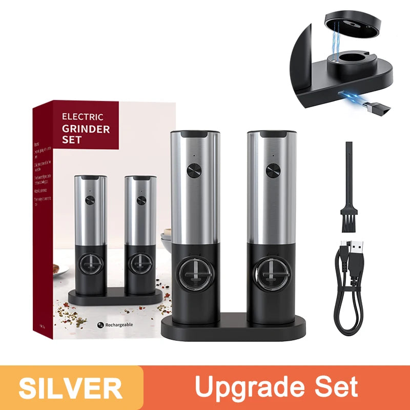 USB rechargeable electric salt & pepper grinder