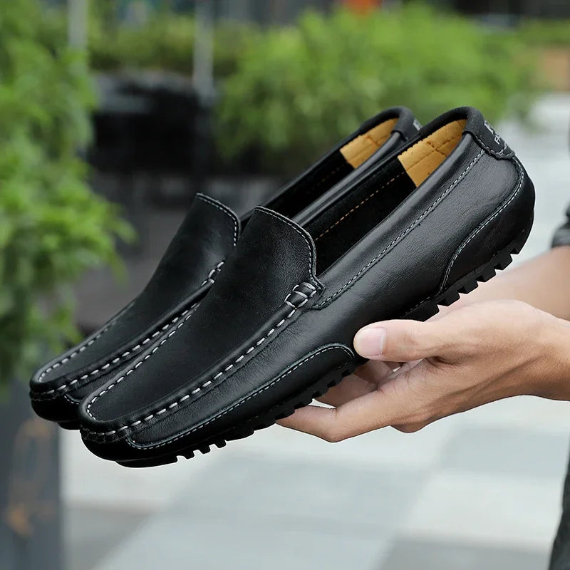 Stylish men’s classic moccasins for work and outings