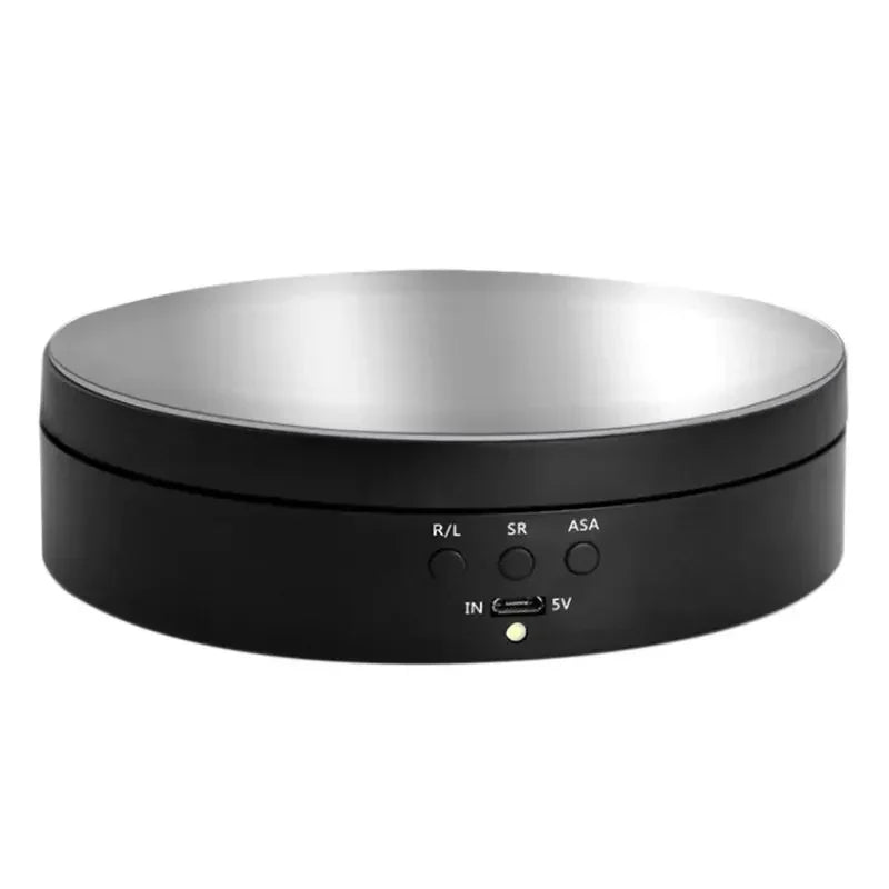 Remote-controlled rotating display for jewelry, collectibles, or video shoots