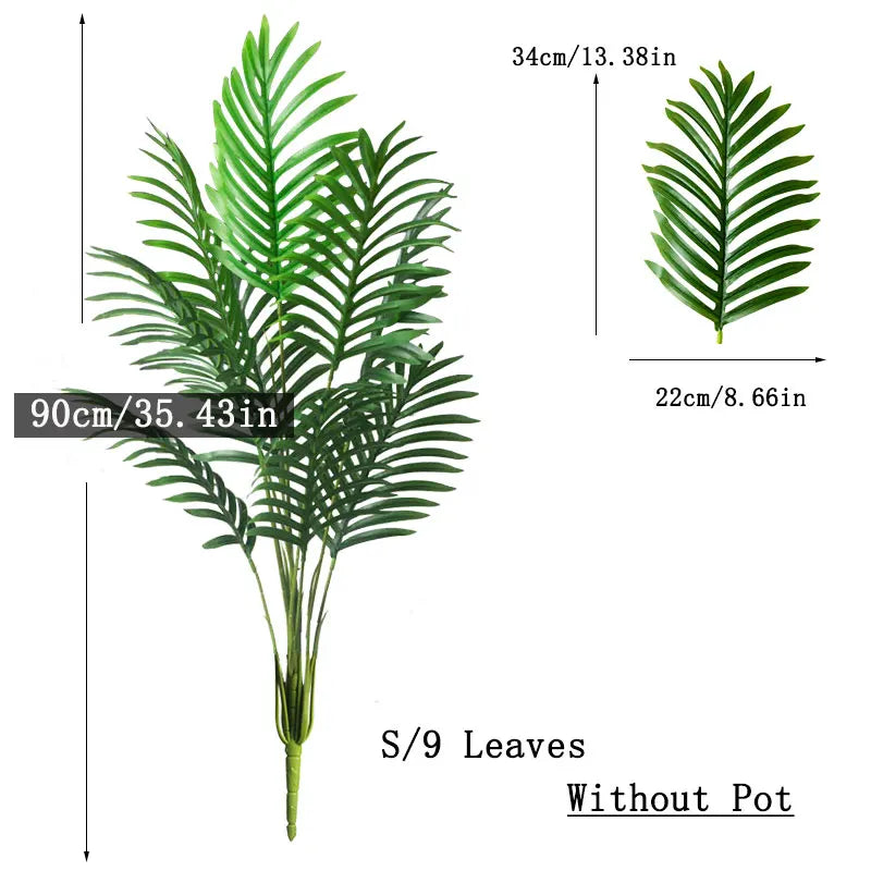 Tropical-style artificial tree—perfect for living room or patio décor