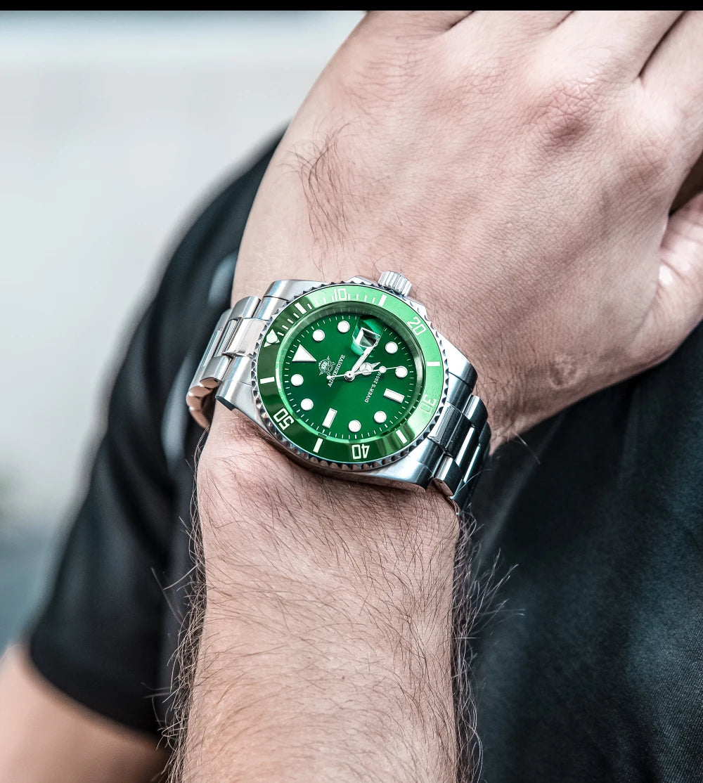 Waterproof stainless-steel men's quartz watch