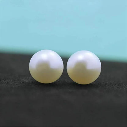 Freshwater Pearl Stud Earrings – 925 Sterling Silver