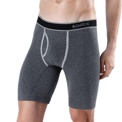 Men’s long cotton boxer shorts, high-quality comfort