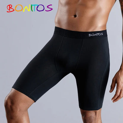 Men’s long cotton boxer shorts, high-quality comfort