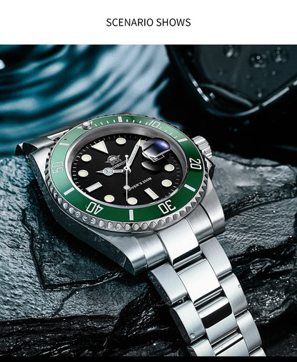 Waterproof stainless-steel men's quartz watch