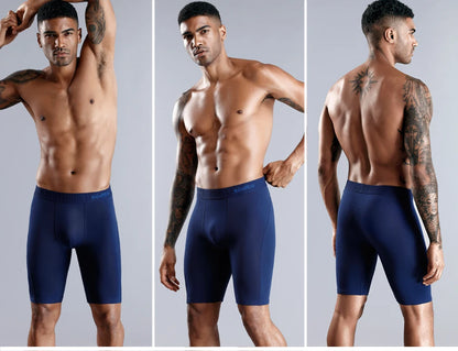Men’s long cotton boxer shorts, high-quality comfort
