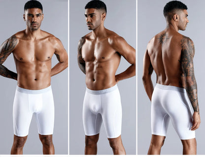 Men’s long cotton boxer shorts, high-quality comfort