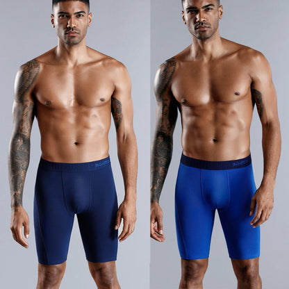 Men’s long cotton boxer shorts, high-quality comfort
