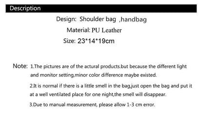 Fashion Leather Handbag – Ladies’ Crossbody & Shoulder Bag