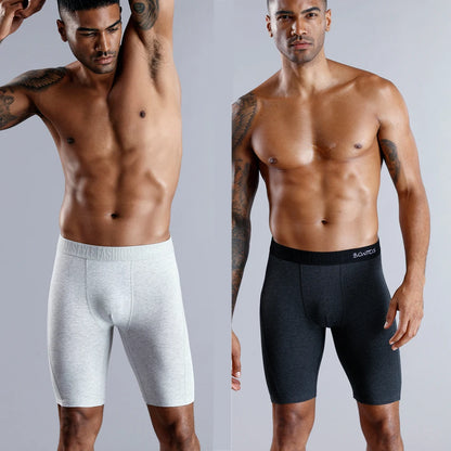 Men’s long cotton boxer shorts, high-quality comfort