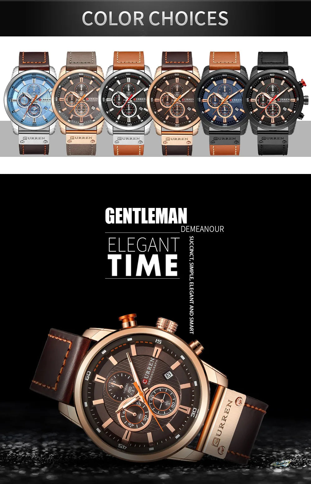 CURREN Fashion Date Quartz Watch—durable, fashionable, and reliable