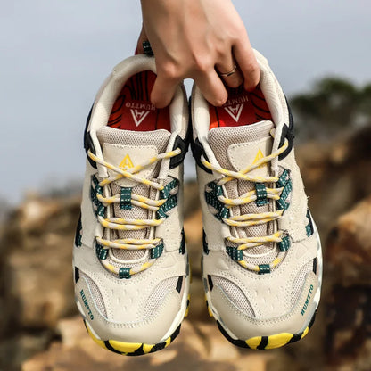 Unisex Outdoor Sneakers Wear-resistant Hiking Shoes For Men Women Non-Slip Tactical Climbing Shoes Breathable Trekking Sneakers