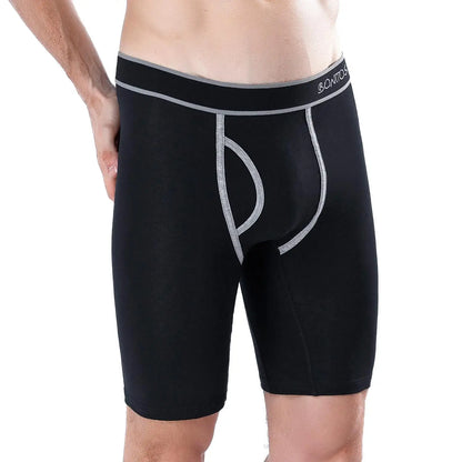 Men’s long cotton boxer shorts, high-quality comfort