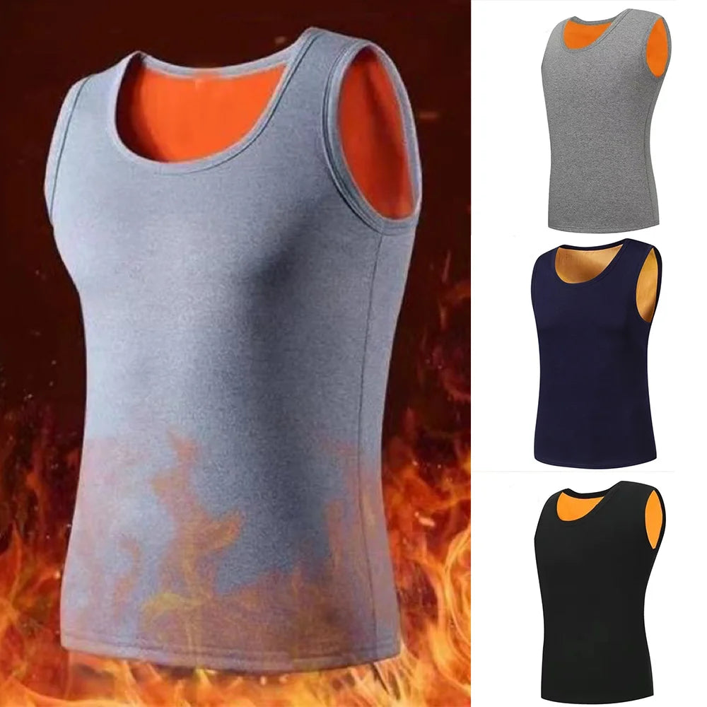 Comfortable shaping male vest for cold weather