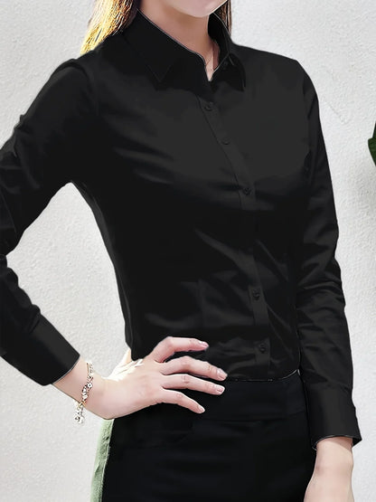 Elegant Office Shirt – Women’s Slim Fit Dress Top