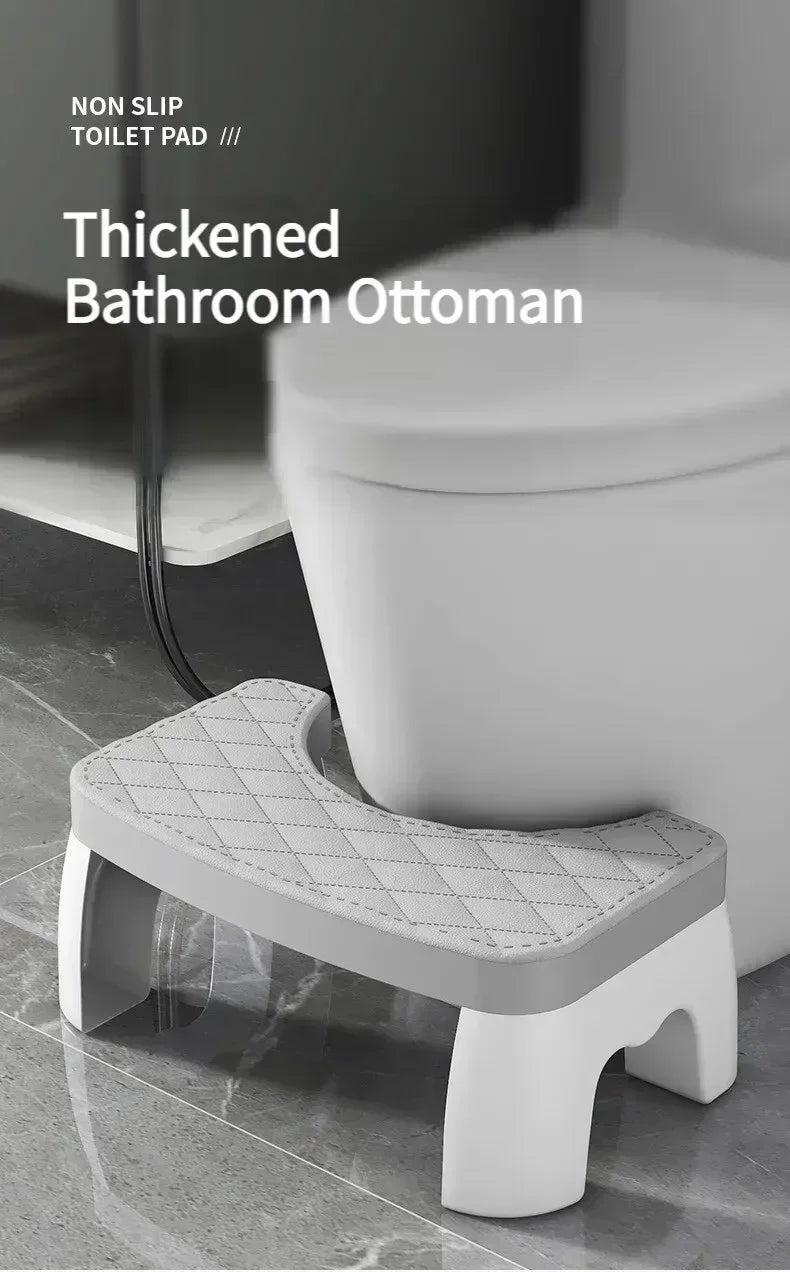 Ergonomic toilet foot stool for kids, adults, seniors, and pregnant women
