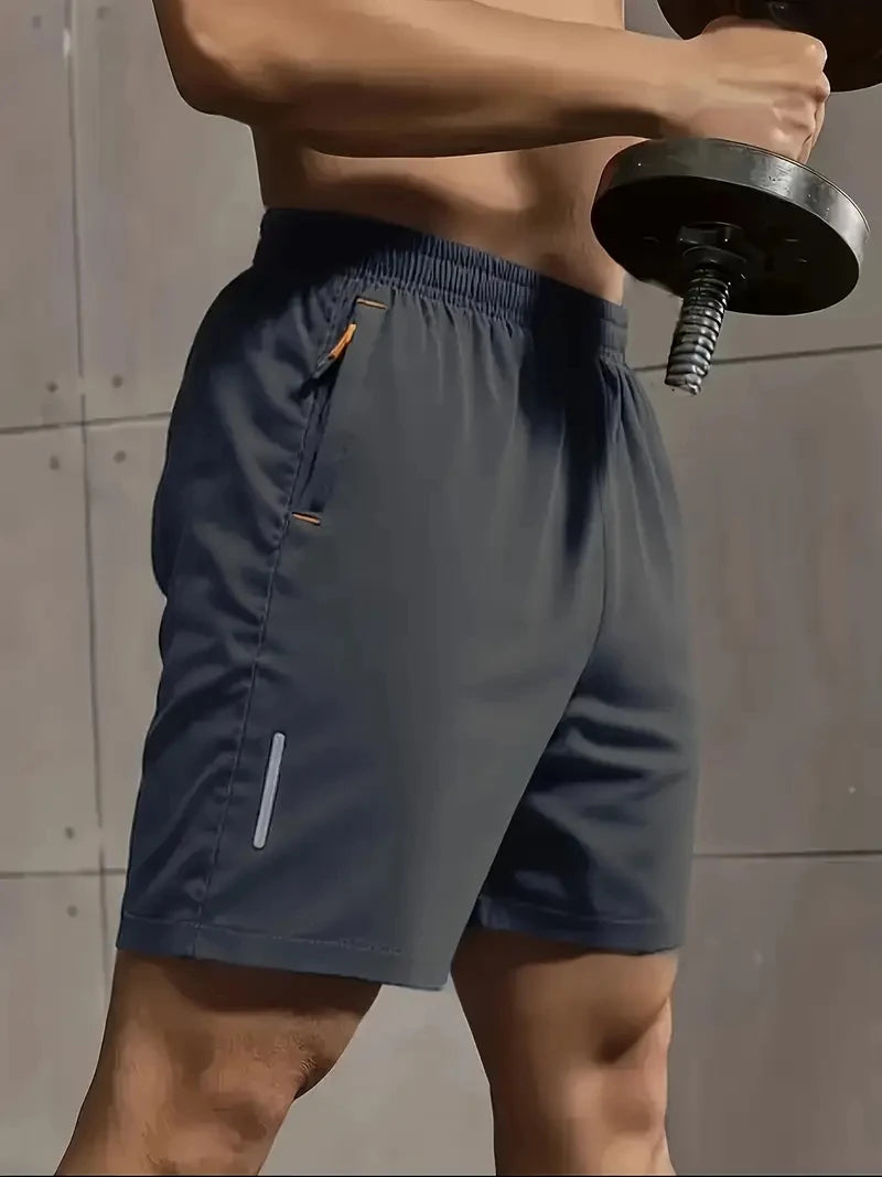 Men’s breathable summer sports shorts with elastic waist