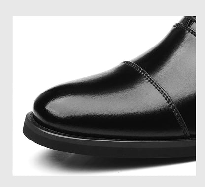 Solid color casual and business dress shoes