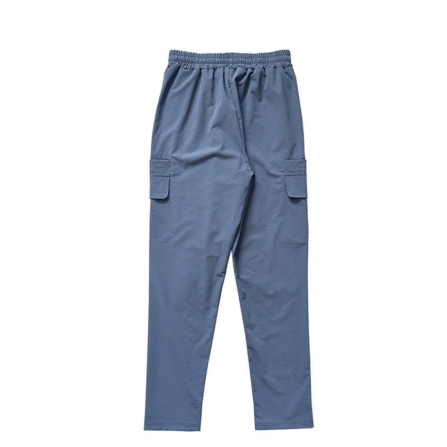 Trendy loose-fit drop-crotch casual trousers