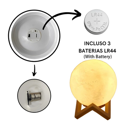 Decorative LED moon light for cozy indoor ambience