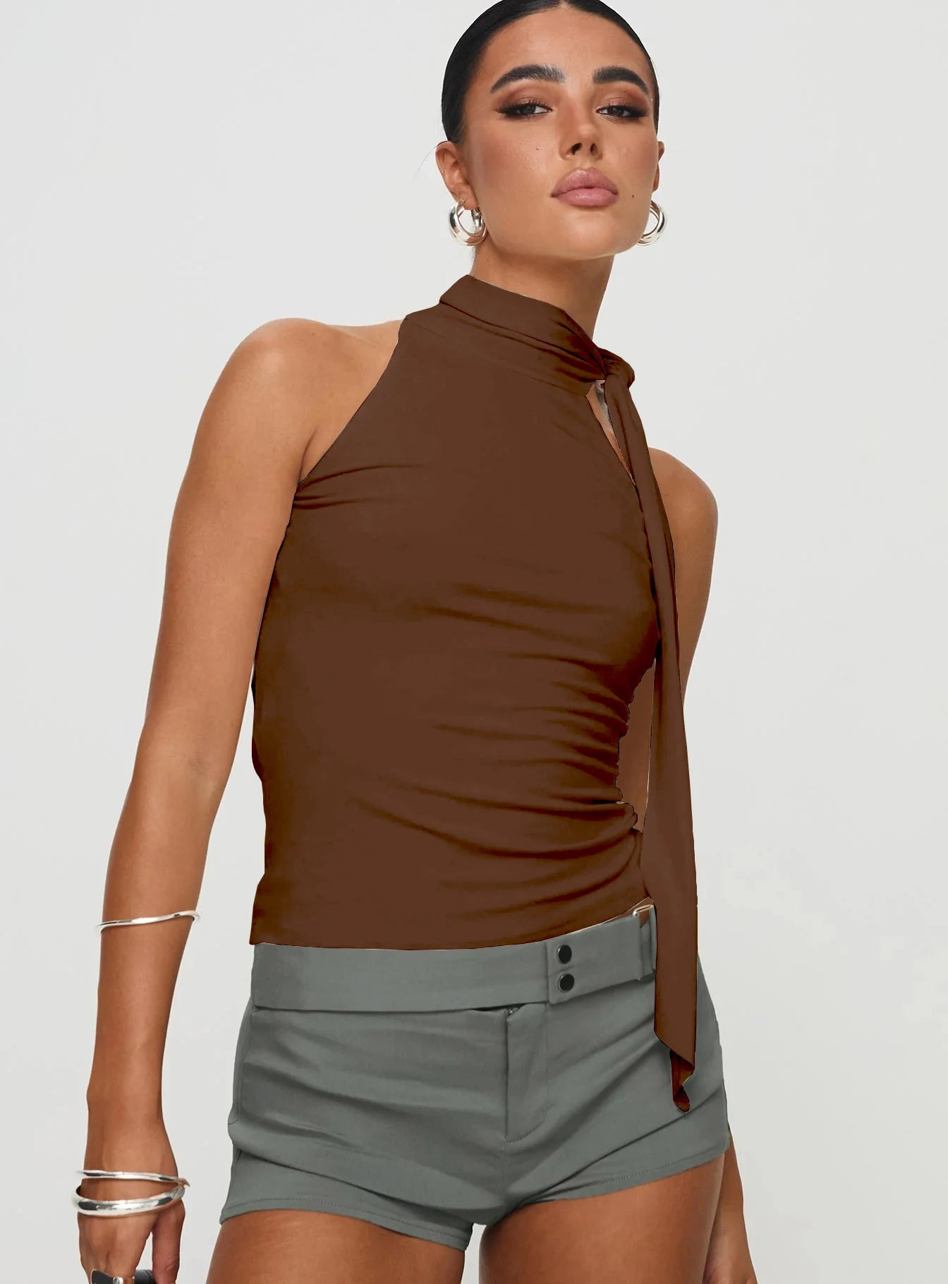 Sexy elegant casual street style top
