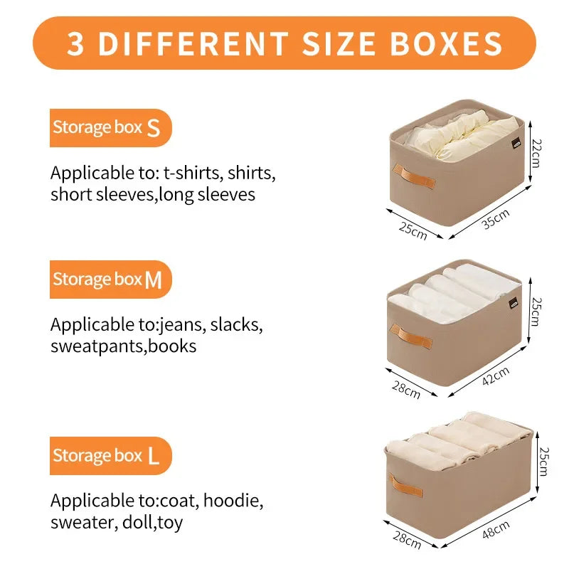 Durable wardrobe storage solution for sweaters, pants, and more