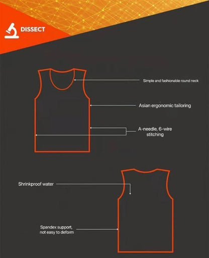Comfortable shaping male vest for cold weather