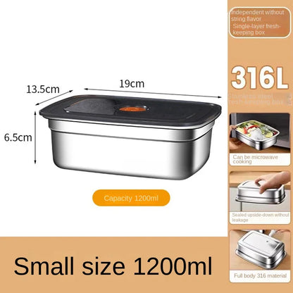 316 stainless steel leak-proof bento lunch box