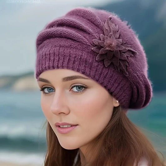 Classic Knit Beret – Stylish Warm Hat for Women