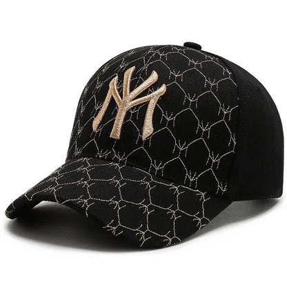 Unisex summer/autumn baseball cap with letter embroidery
