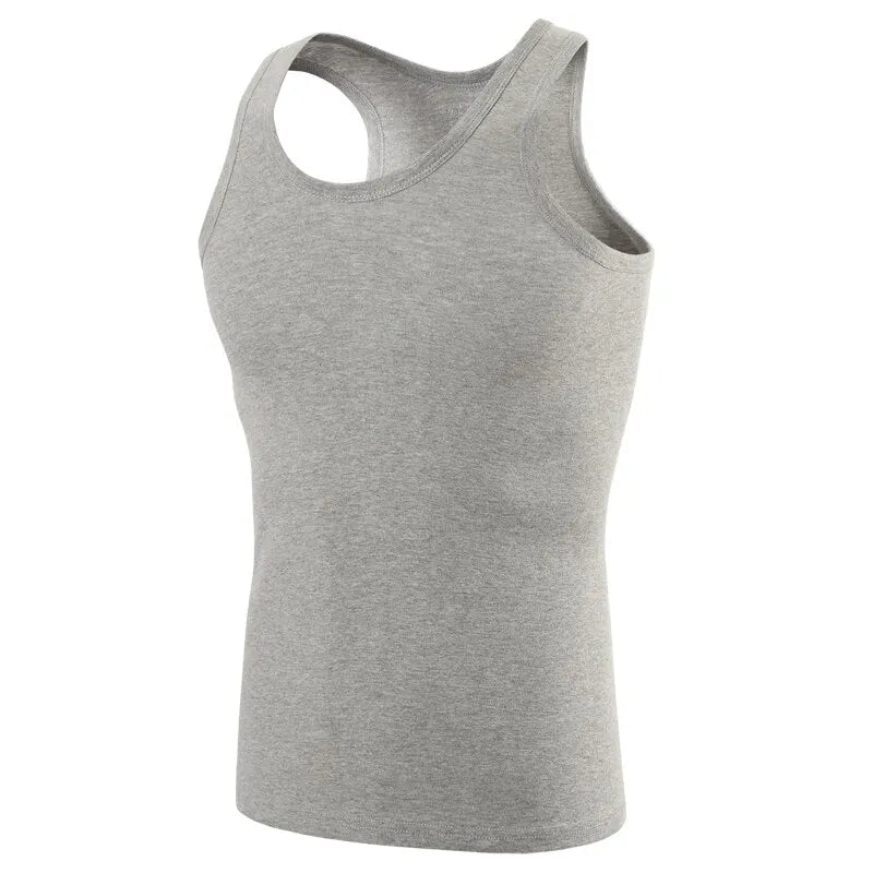 Men’s cotton sports skinny vest, 1/3/5 pack