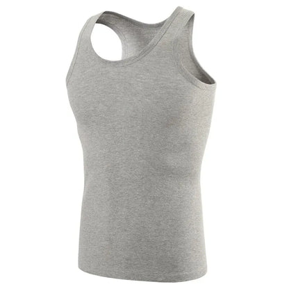 Men’s cotton sports skinny vest, 1/3/5 pack