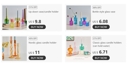 Elegant crystal candle set for table centerpieces and dinner settings.