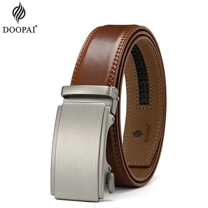 Premium designer-style leather belt for men