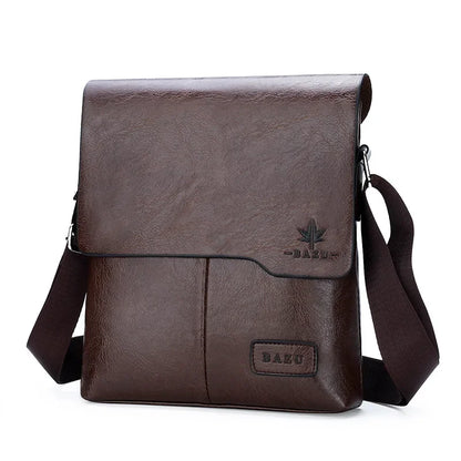 Durable premium leather side bag for men