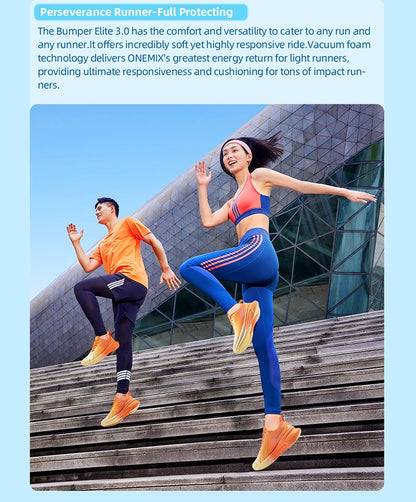ONEMIX Cushion Running Shoes – Men & Women, Heavy Runner Friendly