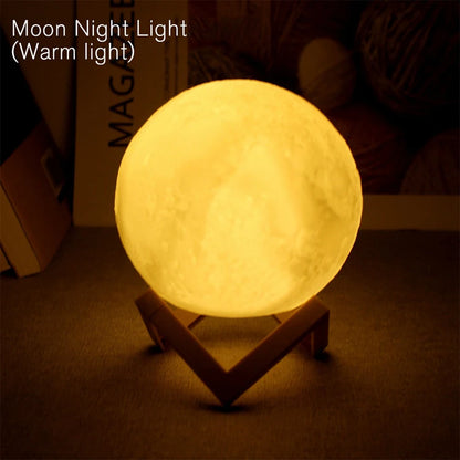Decorative LED moon light for cozy indoor ambience