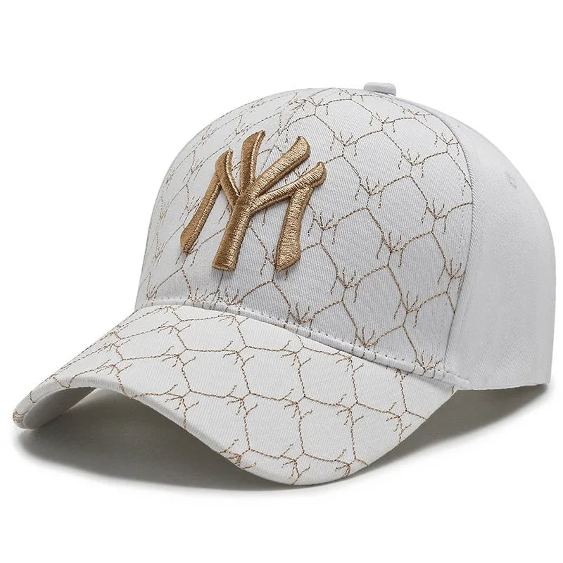 Unisex summer/autumn baseball cap with letter embroidery