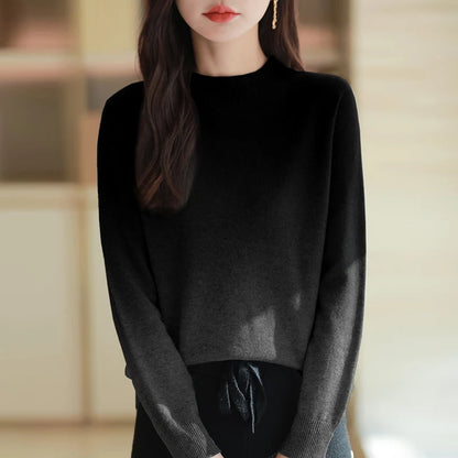 Women’s thick fine wool gradient sweater